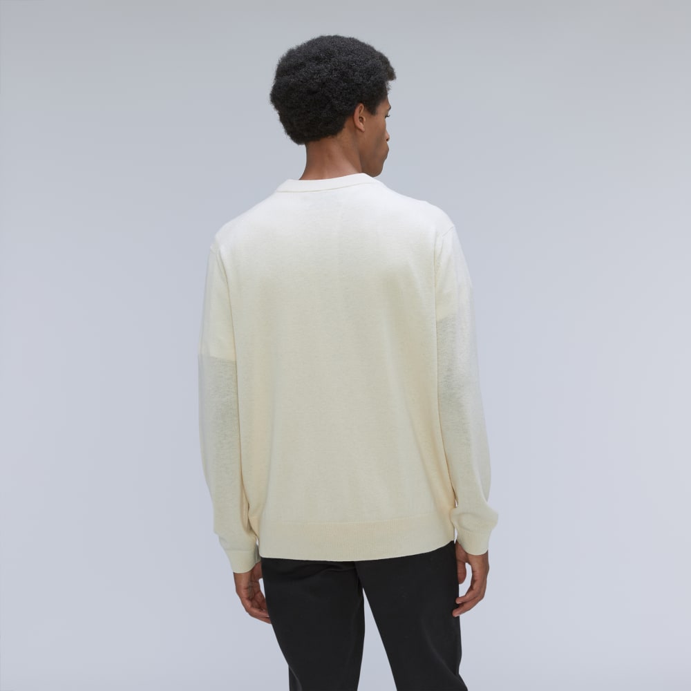 The Merino-Blend Crewneck Sweater | Off White