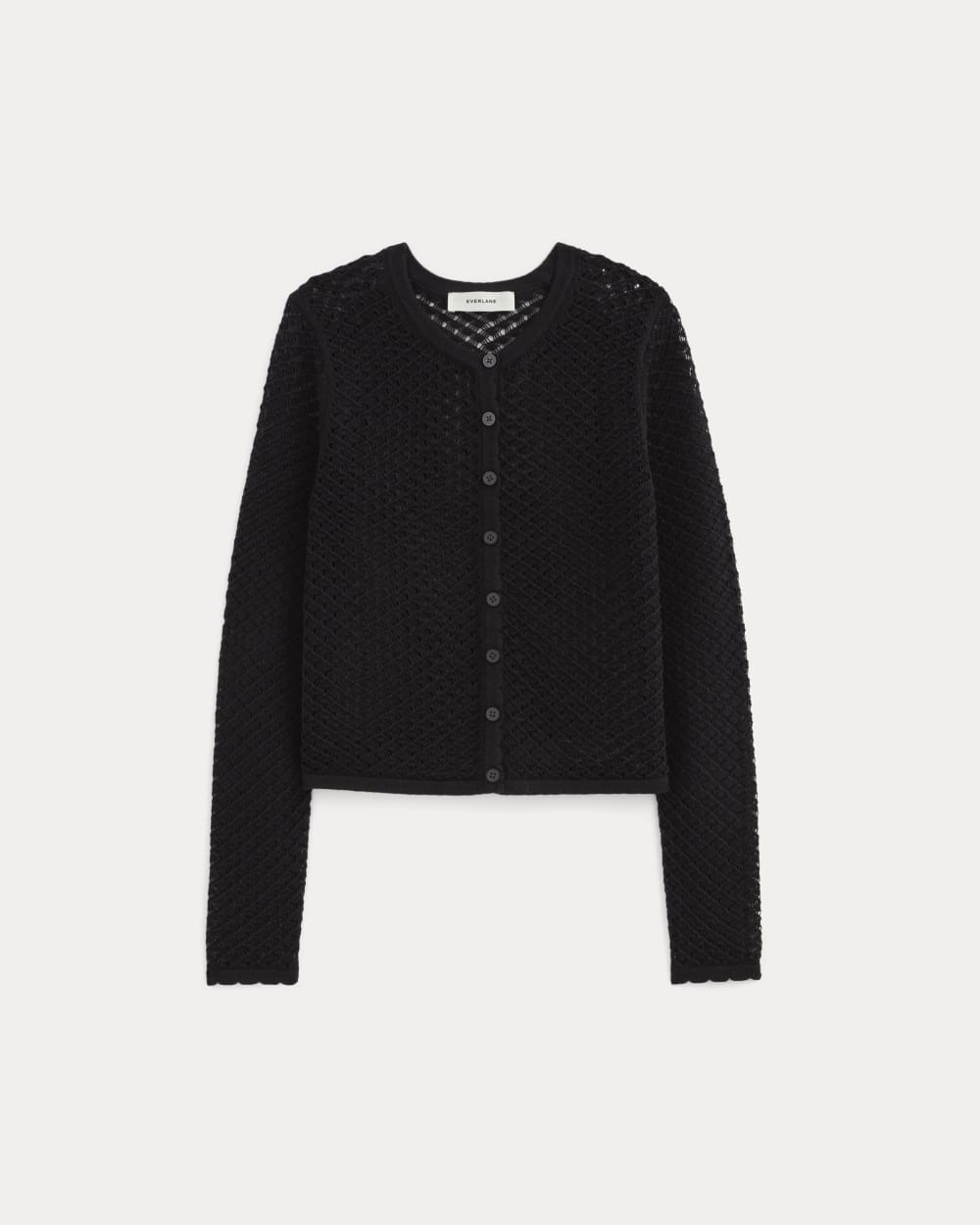 The Lace Knit Cardigan | Black