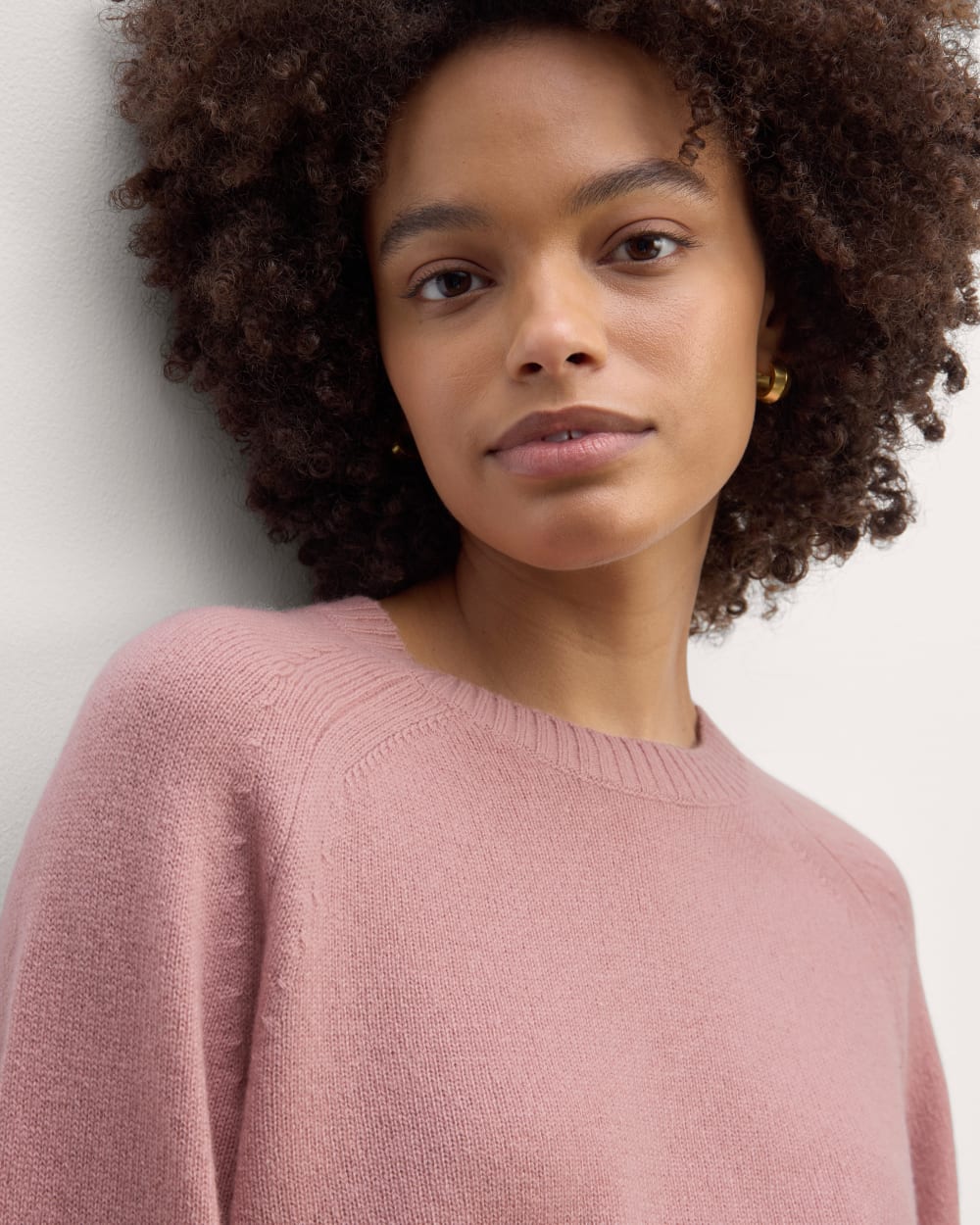 The Boxy Crew in Cashmere | Clay Pink