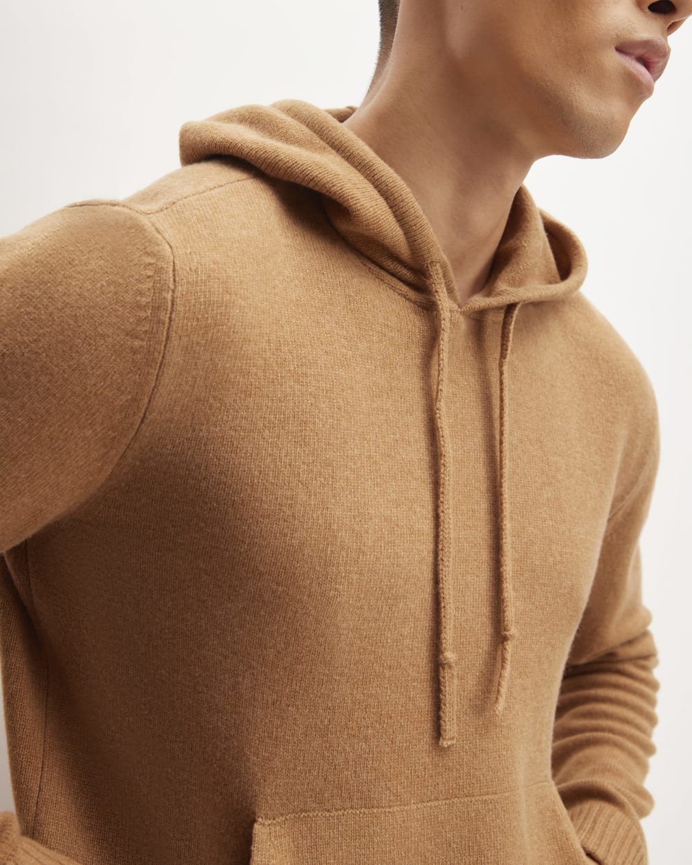 The Felted Merino Hoodie | Deep Camel