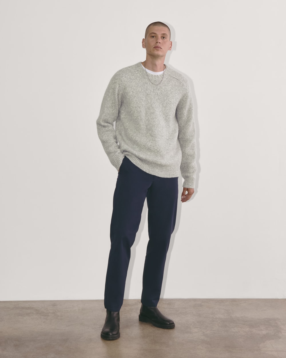 The Cloud Crewneck Sweater | Heather Grey