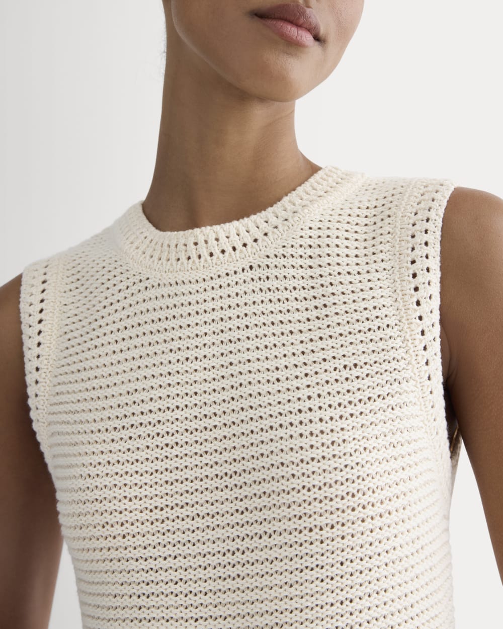 The Organic Cotton Open-Stitch Tank | Canvas