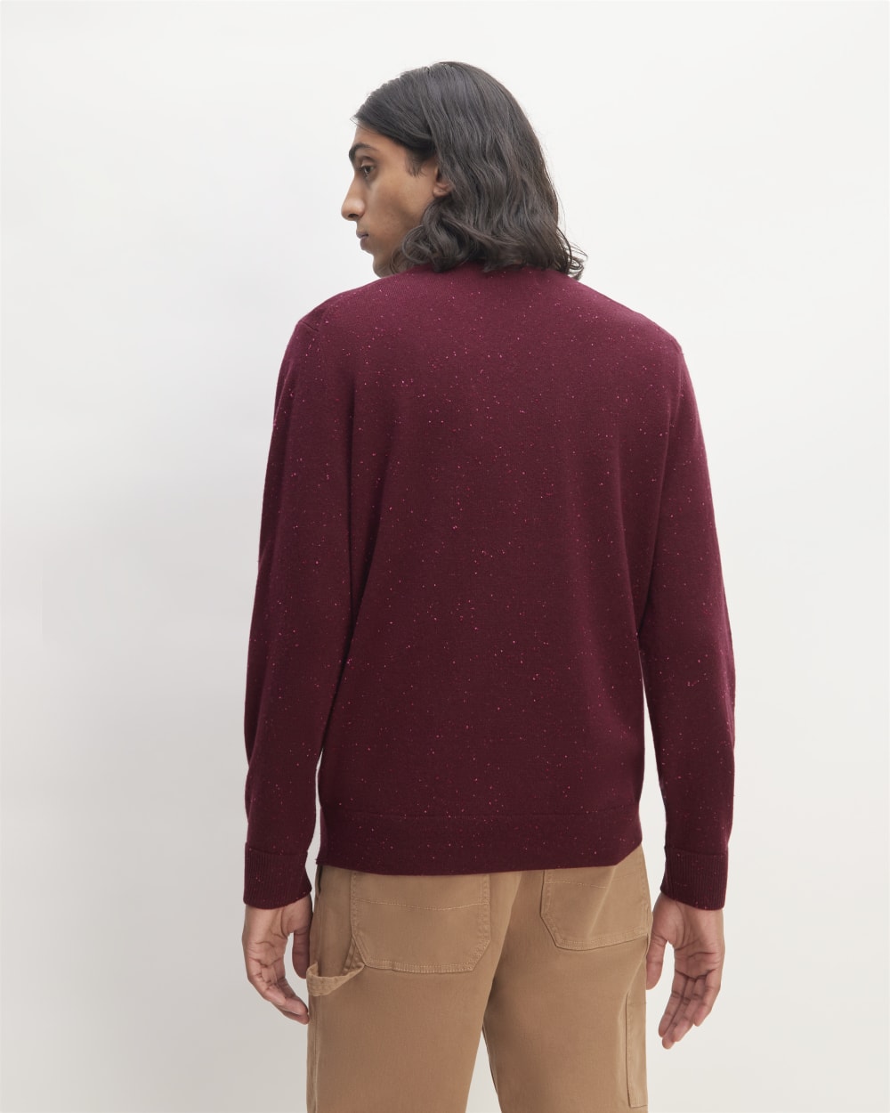 The Cashmere Crew | Burgundy Donegal