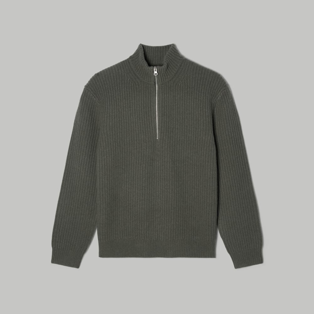The Felted Merino Half-Zip Sweater | Kambaba