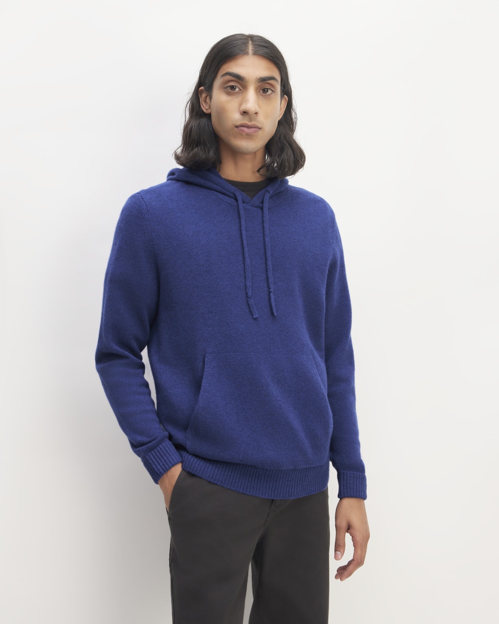 The Felted Merino Hoodie | Bellwether Blue Heather