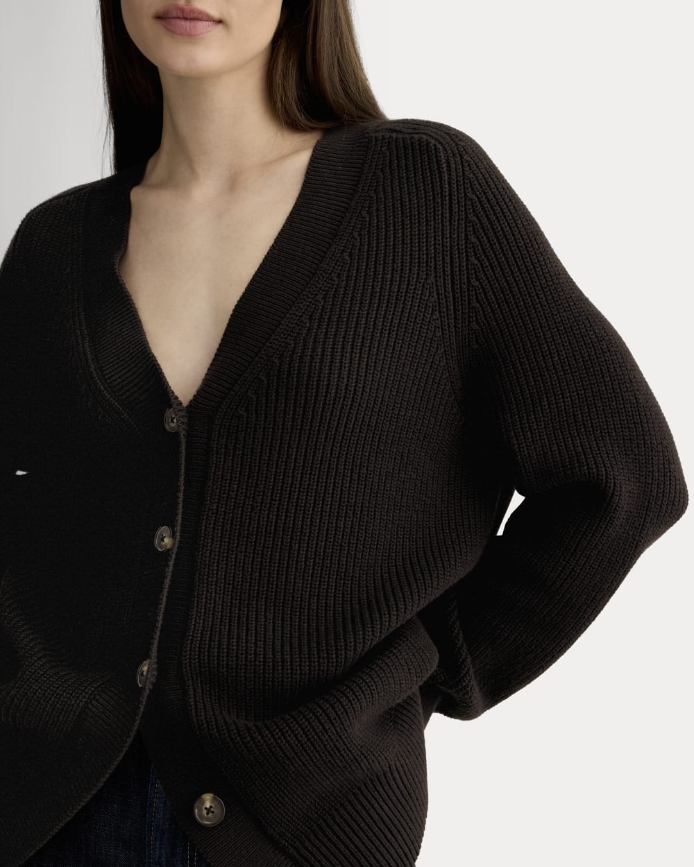 The Long Cocoon Cardigan | Black