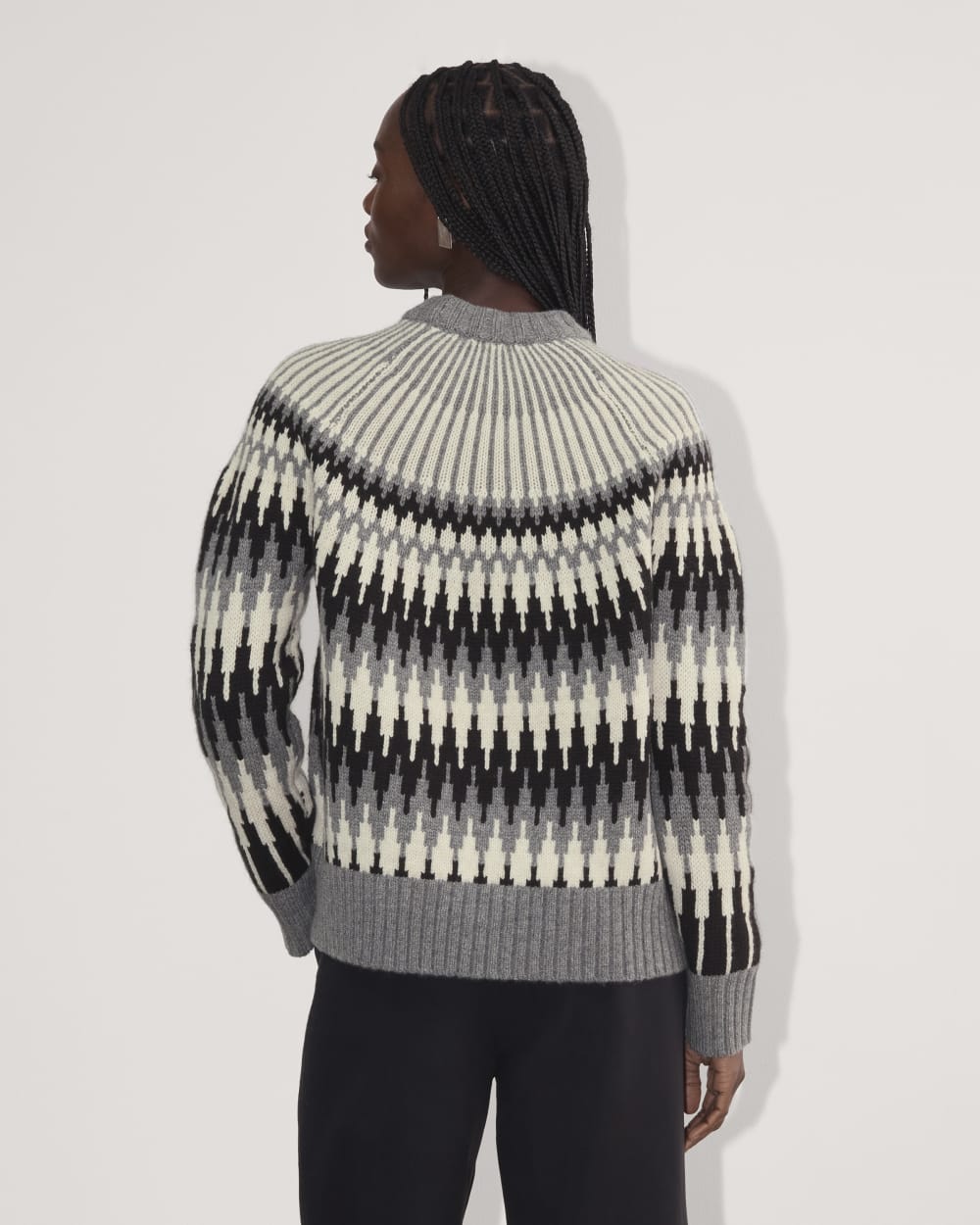 The Fair Isle Crew | Grey / Black Fair Isle