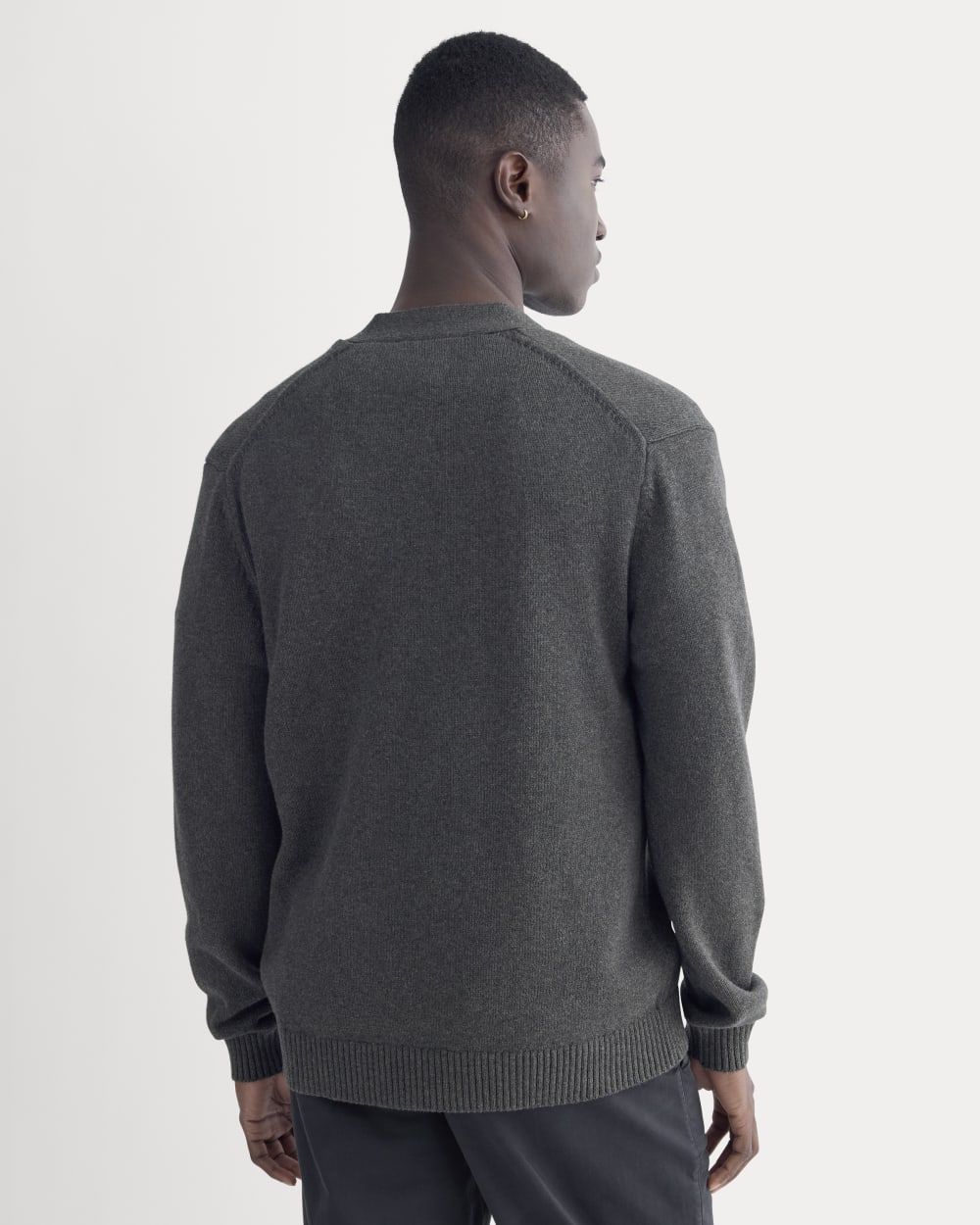 The Classic Cardigan in Everyday Cotton | Heathered Soot