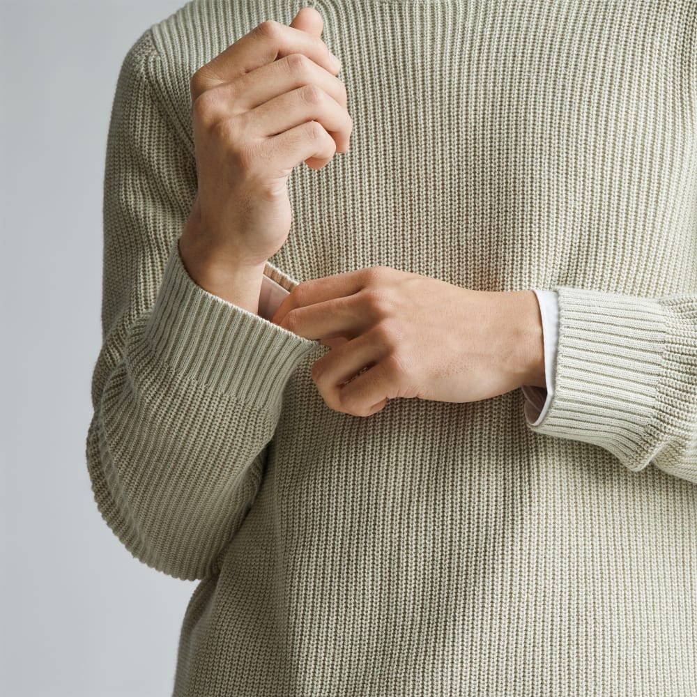 The No-Sweat Ribbed Crew | Pelican