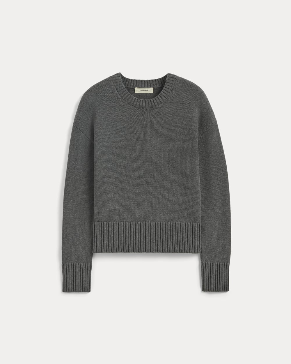 The Boxy Sweater in Everyday Cotton | Heathered Charcoal