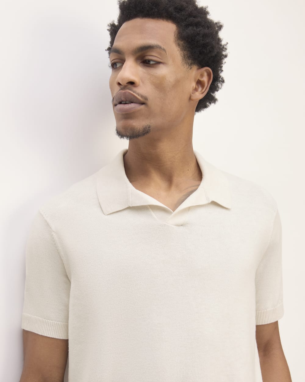 The No-Sweat Polo | Heathered Canvas