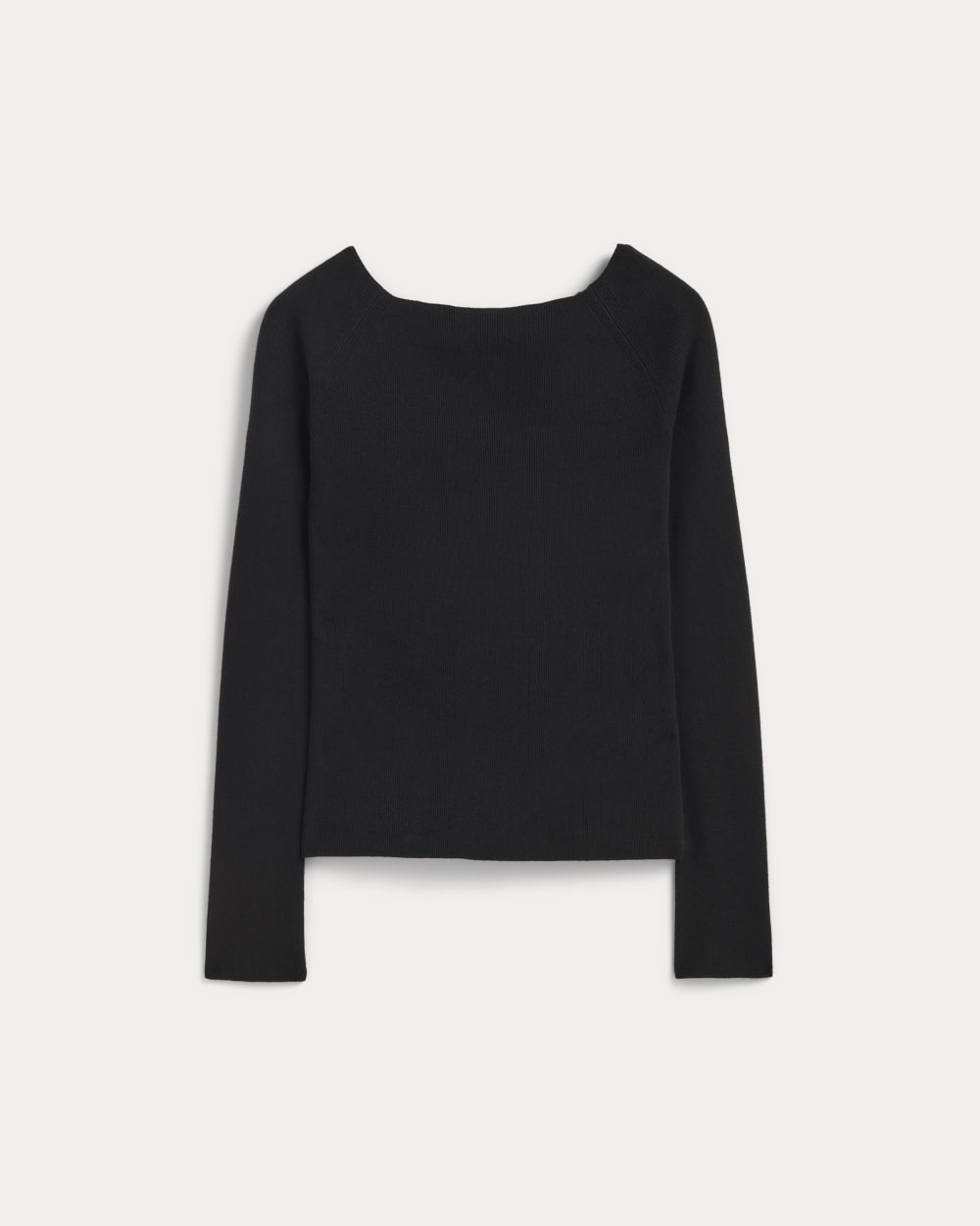 The Knit Boatneck Top | Black