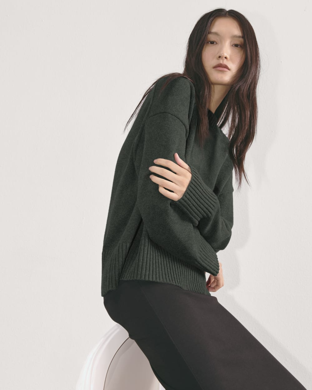The Boxy Sweater in Everyday Cotton | Scarab