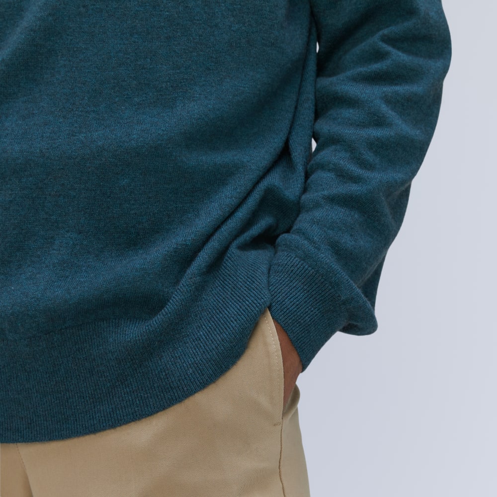 The Merino-Blend Crewneck Sweater | Deep Teal