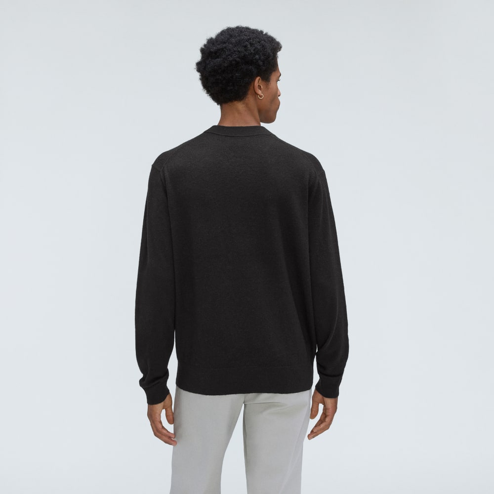 The Merino-Blend Crewneck Sweater | Black