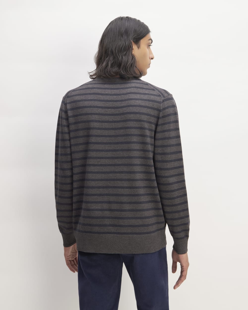 The No-Sweat Sweater | Uniform | Heathered Midnight / Heathered Ash