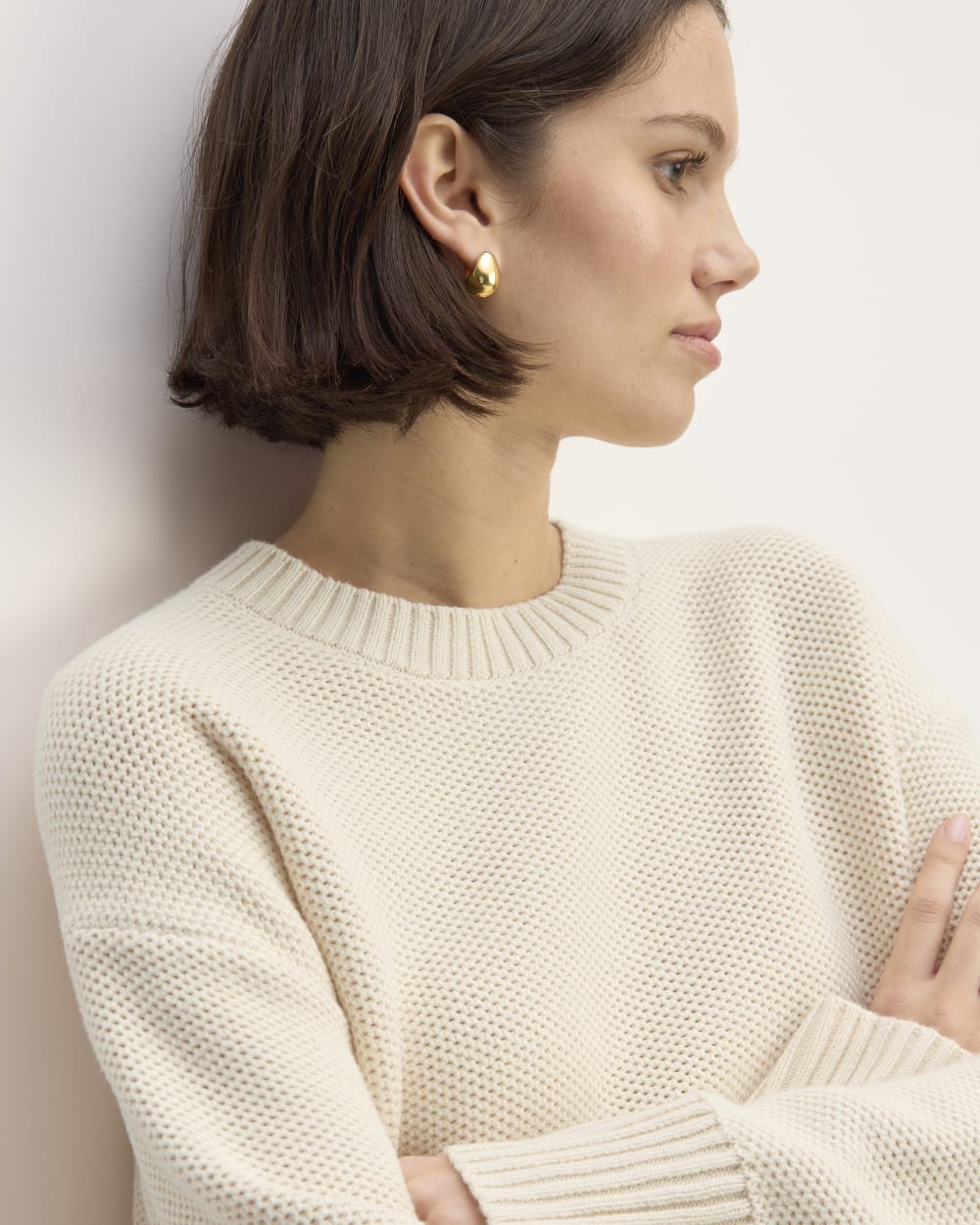 The Cotton Honeycomb Square Crew | Canvas