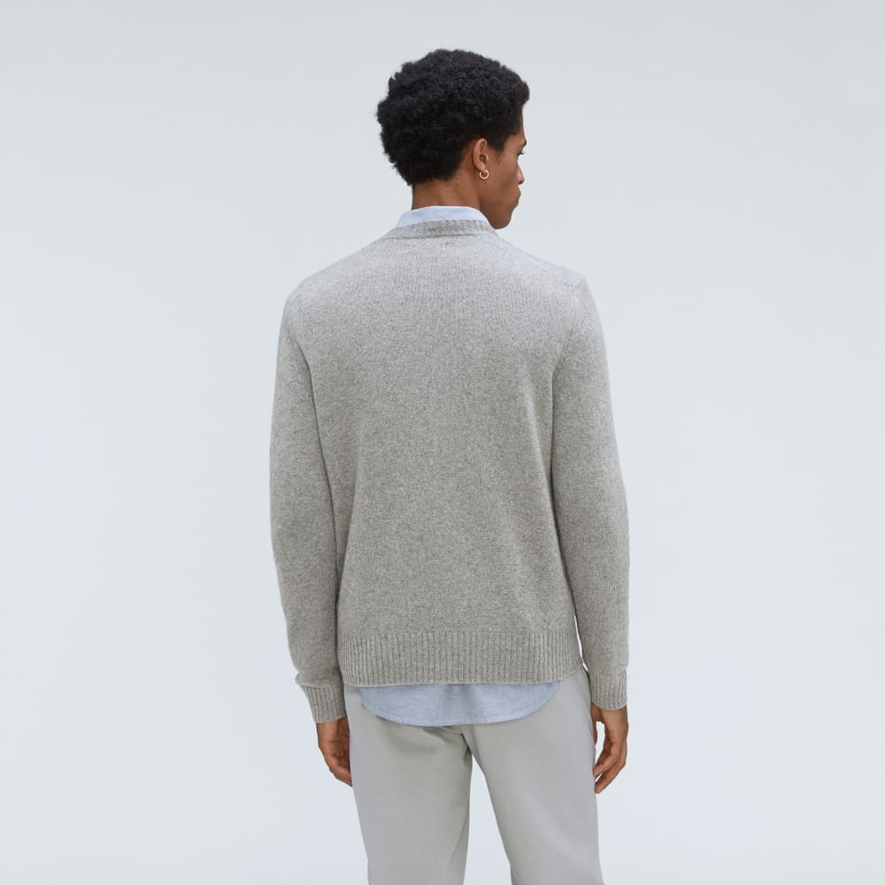 The Merino-Blend Crewneck Sweater |  Heathered Grey