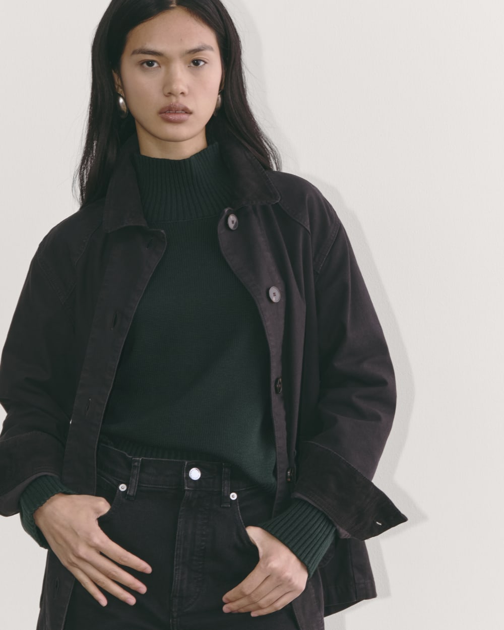 The Boxy Turtleneck in Everyday Cotton | Scarab