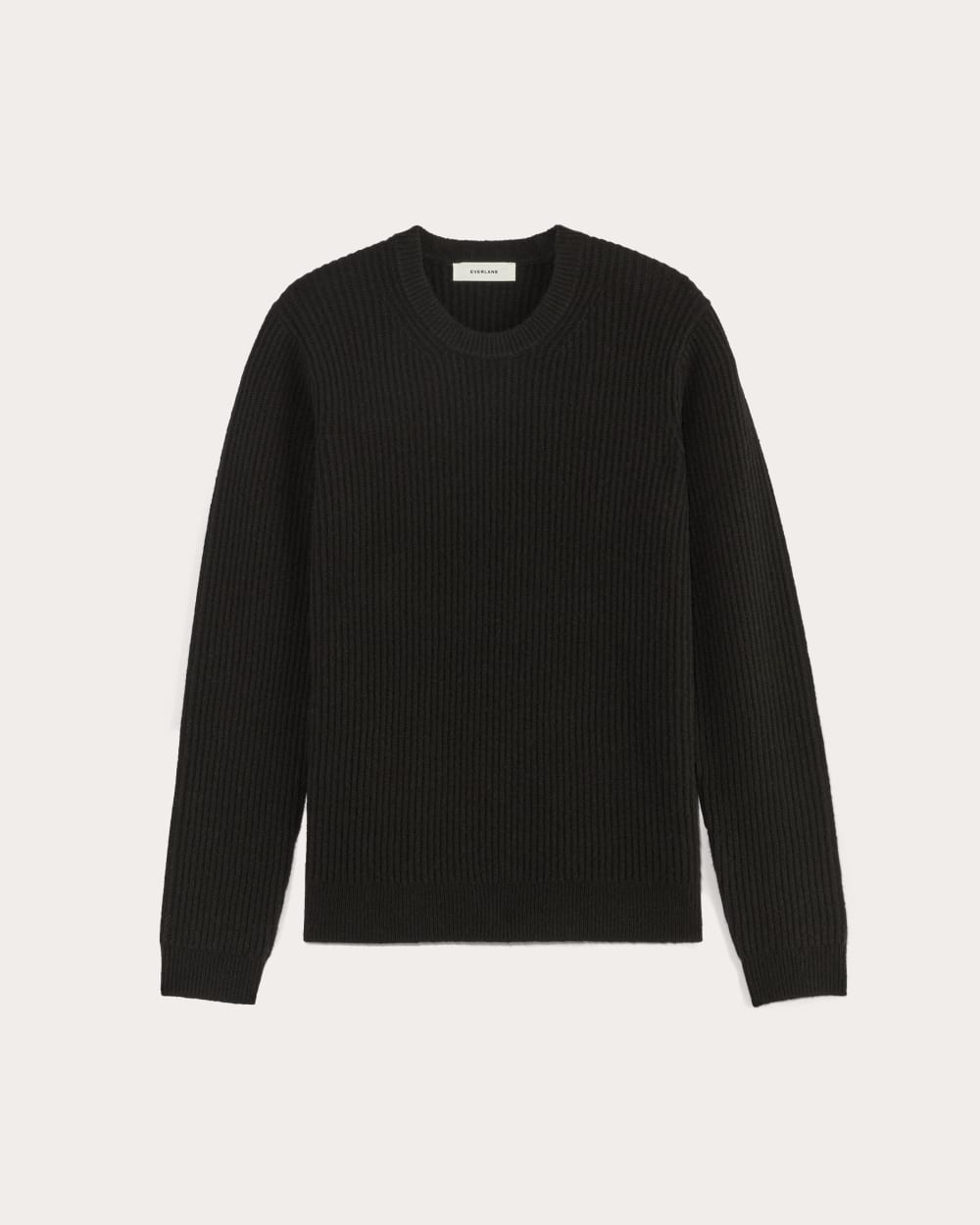 The Fisherman Crew in Wool Cashmere | Black