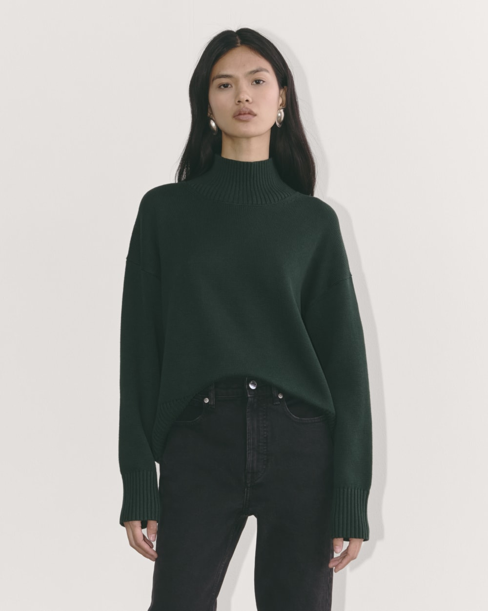 The Boxy Turtleneck in Everyday Cotton | Scarab