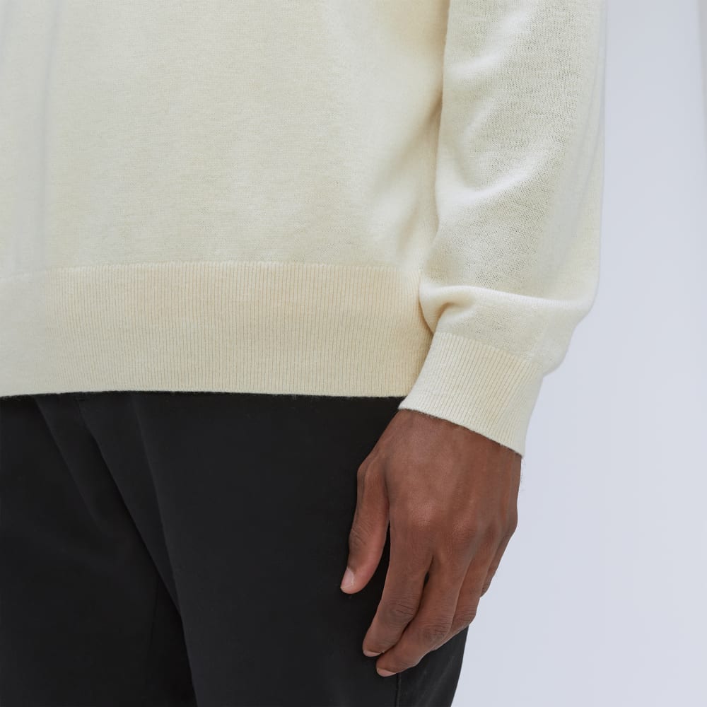 The Merino-Blend Crewneck Sweater | Off White