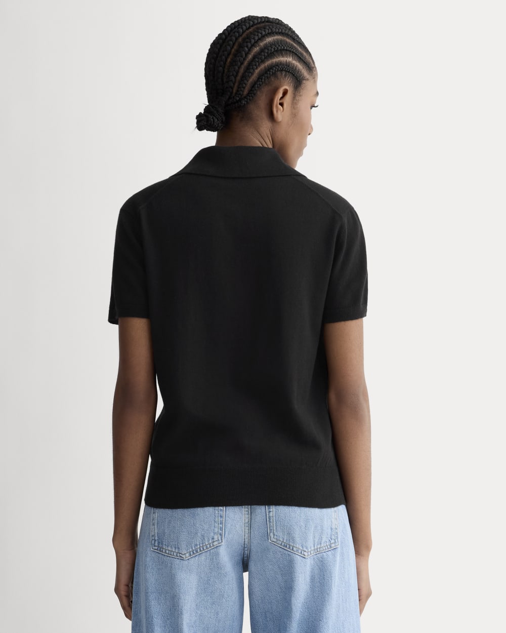 The Polo in Cotton Cashmere | Black