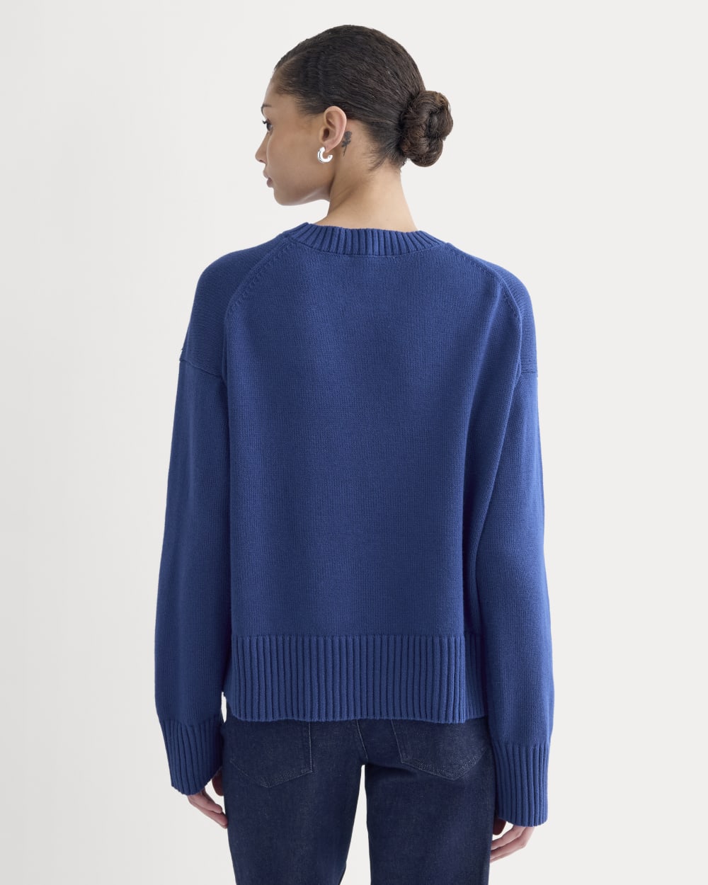 The Boxy Sweater in Everyday Cotton | Deep Lazuli Blue