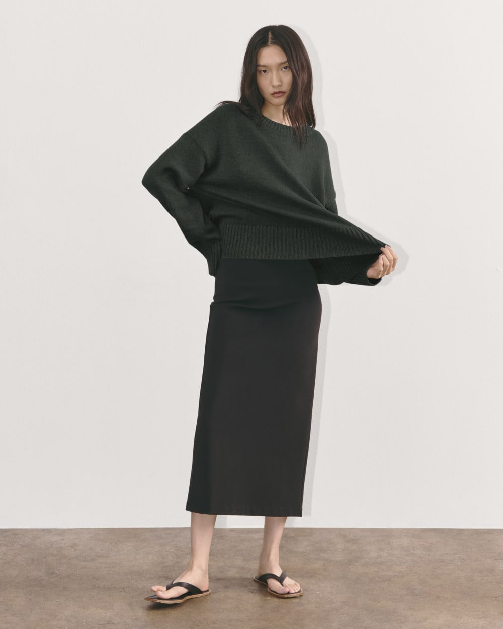 The Boxy Sweater in Everyday Cotton | Scarab