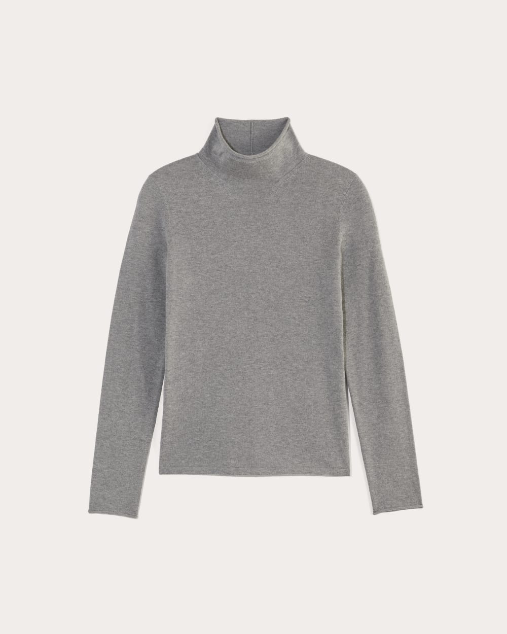 The Funnel Neck in Cotton Cashmere | Heather Charcoal
