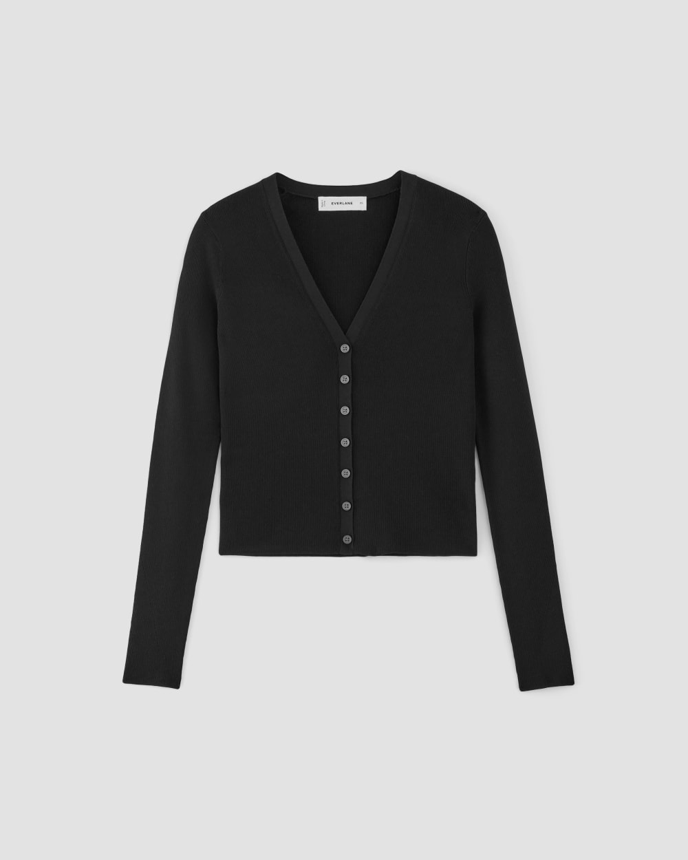The Viscose Knit Cardigan | Black