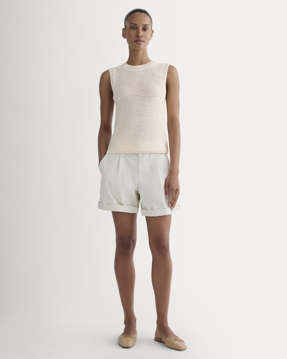 The Organic Cotton Open-Stitch Tank | Canvas