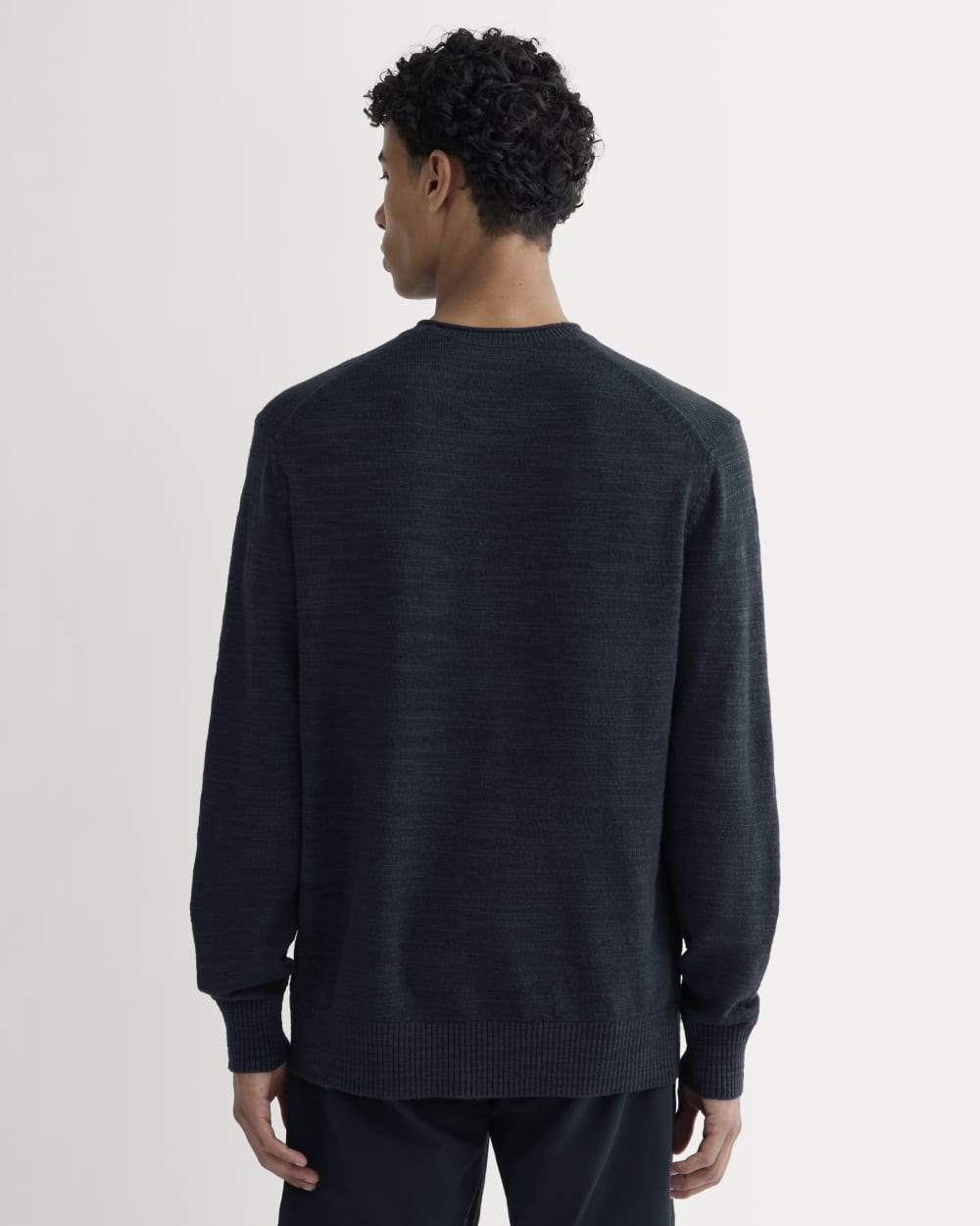 The Cotton Linen Pullover | Navy
