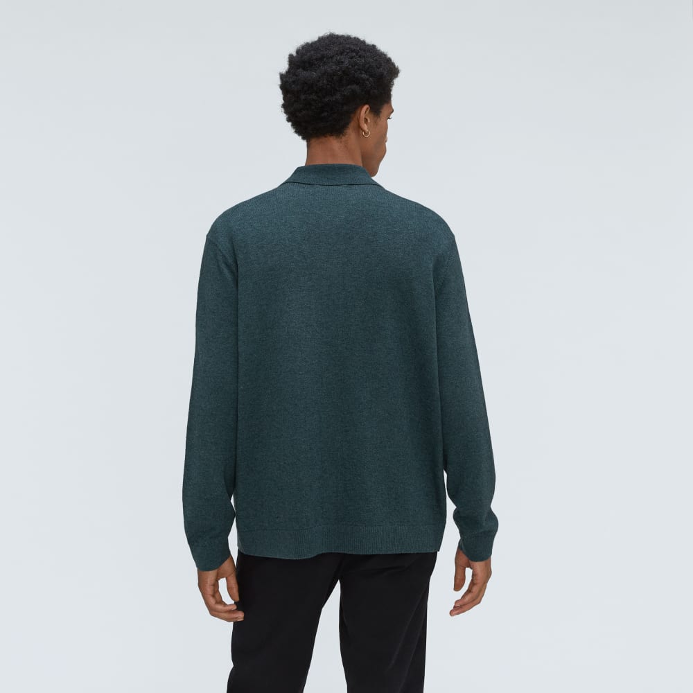 The Merino-Blend Sweater Polo | Deep Teal