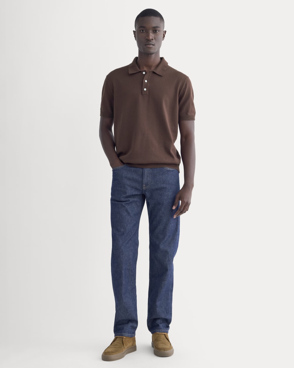 No-Sweat Polo | Dark Mahogany